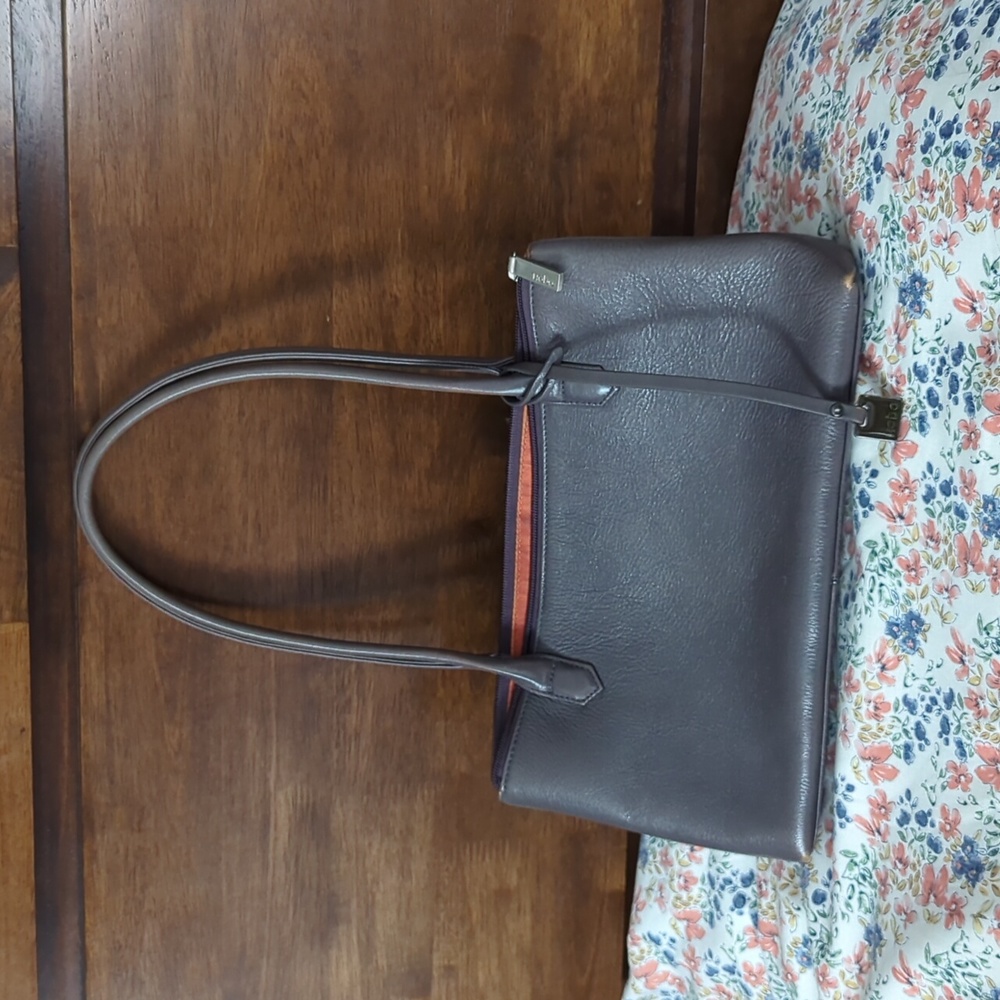 Hobo international grey leather small shoulder bag